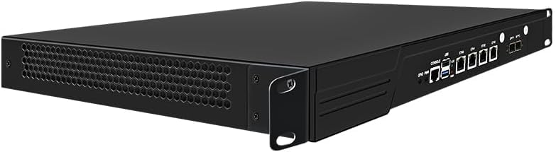 1U Rack Mini PC Firewall Router with Intel N100 Micro Firewall